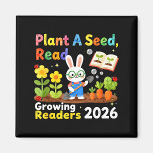 Aimant Lecture estivale 2026 Plantez une graine Lisez Cro
