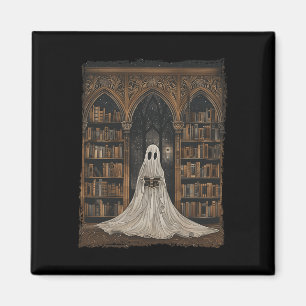 Aimant Lecture Ghost Library Halloween Librairie Livre Lo