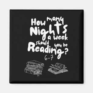 Aimant Lectures de nuit 6-7 Mème Prof d'anglais Amoureux 