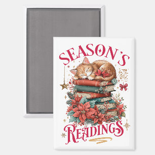 Aimant Lectures de saison Chaton douillet