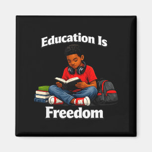 Aimant L'éducation est la liberté de lire le design de l'