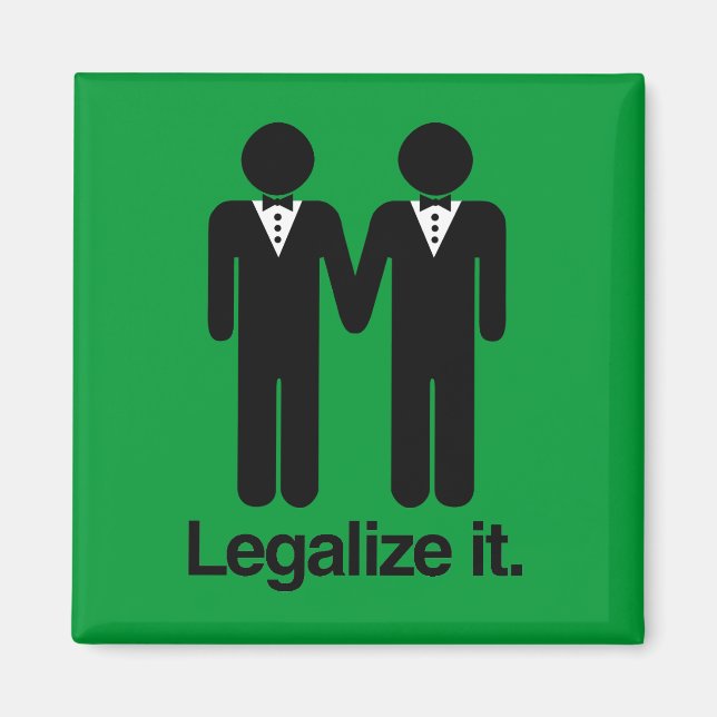 AIMANT LÉGALISER LES MARIAGES GAYS (Devant)