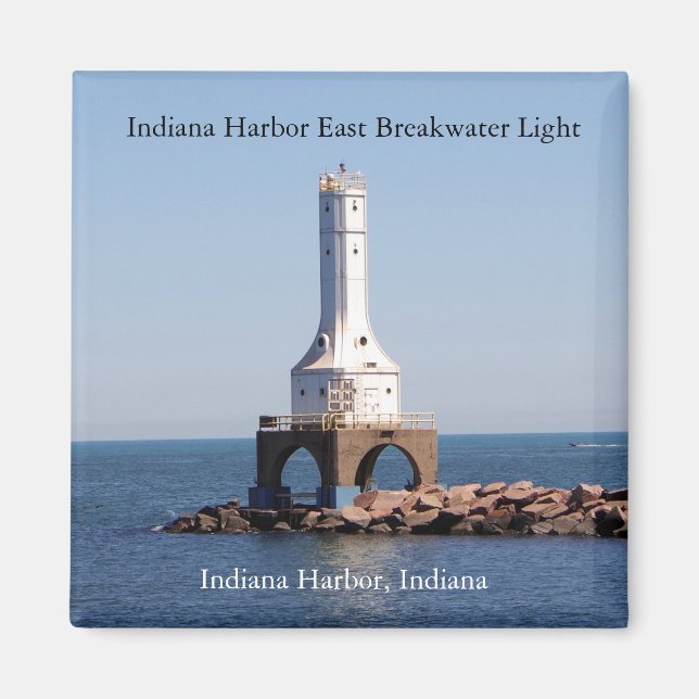 Aimant léger du port de l'Indiana East Breakwater (Devant)