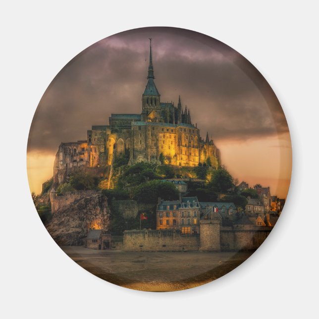 Aimant L'église de l'île du Mont-Saint-Michel Normandie (Devant)