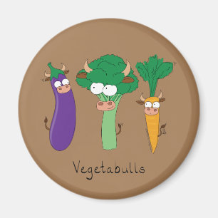 Aimant Légumes Bulls Joli Cartoon pour enfants