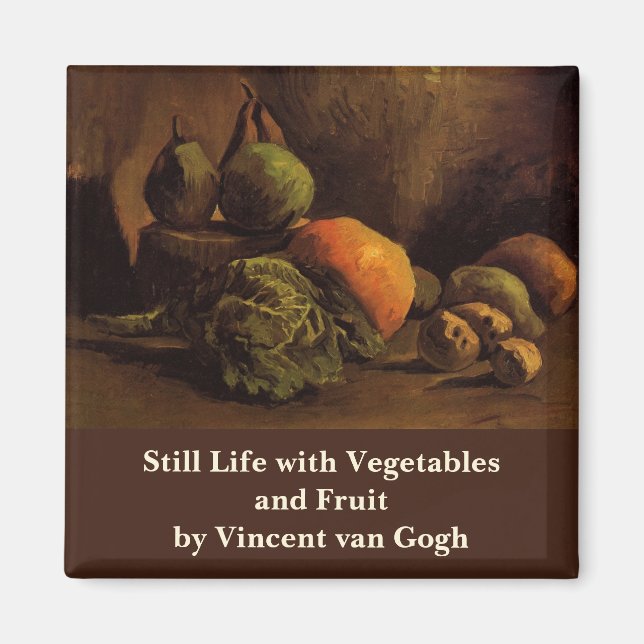 Aimant Légumes et fruits de Vincent van Gogh (Devant)