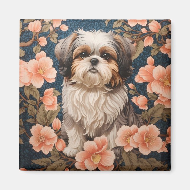Aimant L'Élégant Chih Tzu Chien William Morris Inspiré (Devant)