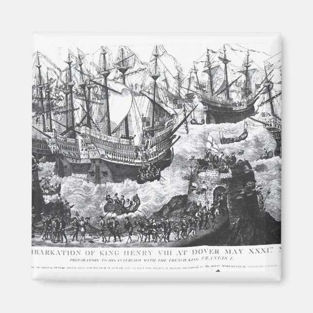 Aimant L'embarquement d'Henri VIII à Douvres (Devant)