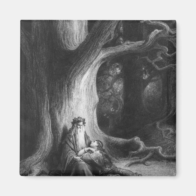 Aimant L'Enchanteur Merlin et le Vivien Fée (Devant)