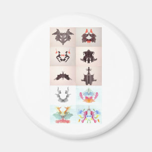 Aimant L'Encre D'Essai Rorschach Blots Les 10 Plaques 1-1