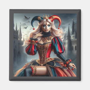 Aimant "L'Enigmatique Reine Jester - L'Art Magnet"