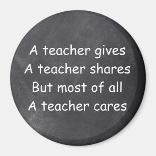 Aimant L'enseignant donne des actions Cares Chalkboard Id