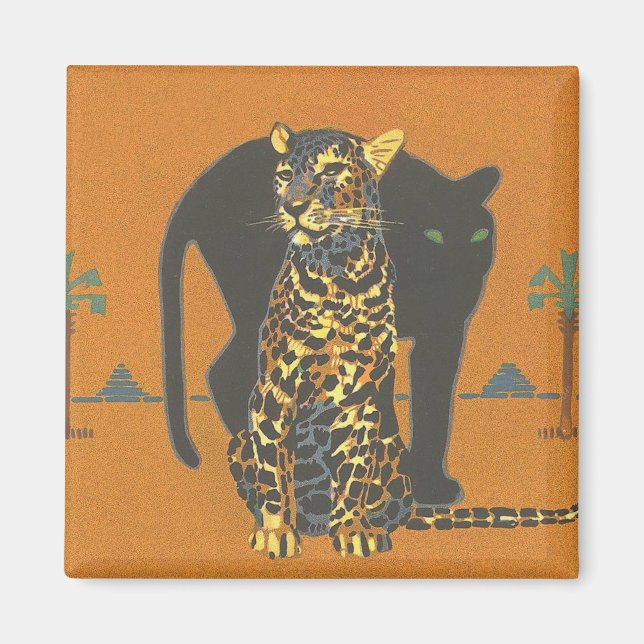 Aimant Leopard et Panther (Devant)