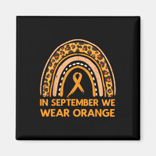 Aimant Leopard Rainbow Septembre Nous Portons Orange Leuk