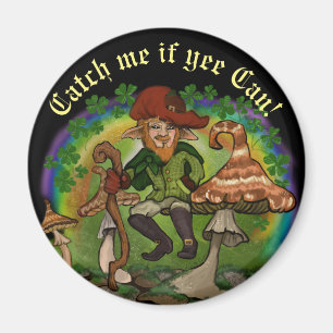 Aimant Leprechaun, attrape-moi si tu peux ! Badge