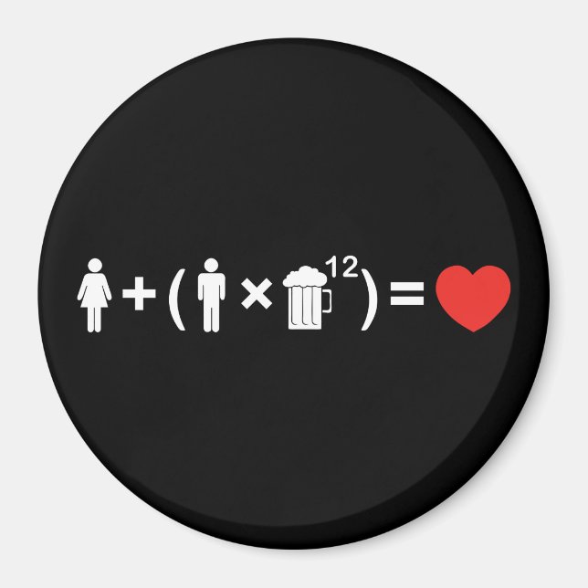 Aimant L'équation d'amour pour les hommes (Devant)