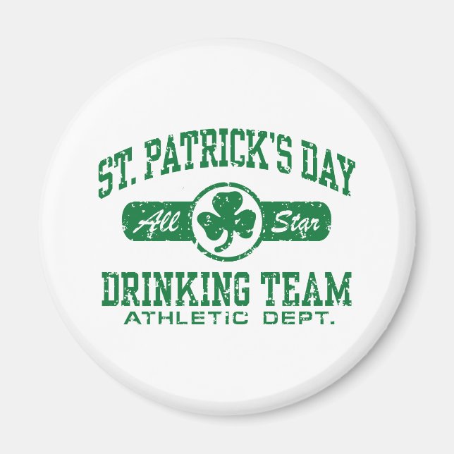 Aimant L'équipe de boisson de la Saint-Patrick (Devant)