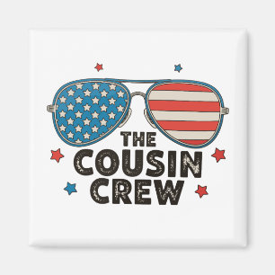 Aimant L'équipe de cousins 250e anniversaire 4 juillet