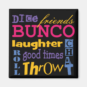 Aimant Les amis de Bunco Dice