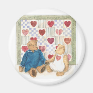 Aimant Les amis ont illustré pour toujours le nounours