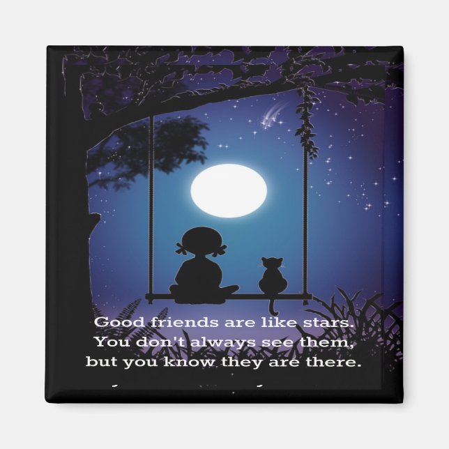 Aimant Les amis sont comme les étoiles (Devant)