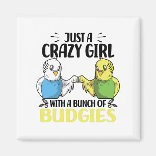 Aimant Les amoureux des Budgies Oiseaux Cadeaux pour an