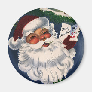 Aimant les années 50 le rétro père noël gai, Noël vi