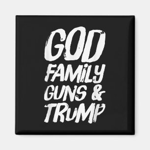 Aimant Les armes de la famille Dieu &amp ; Trump remporte
