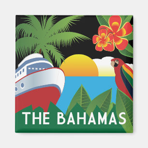 Aimant Les Bahamas avec bateau de croisière