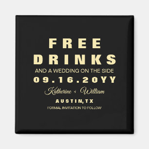 Aimant Les Boissons Libres Et Amusantes Personnalisées S