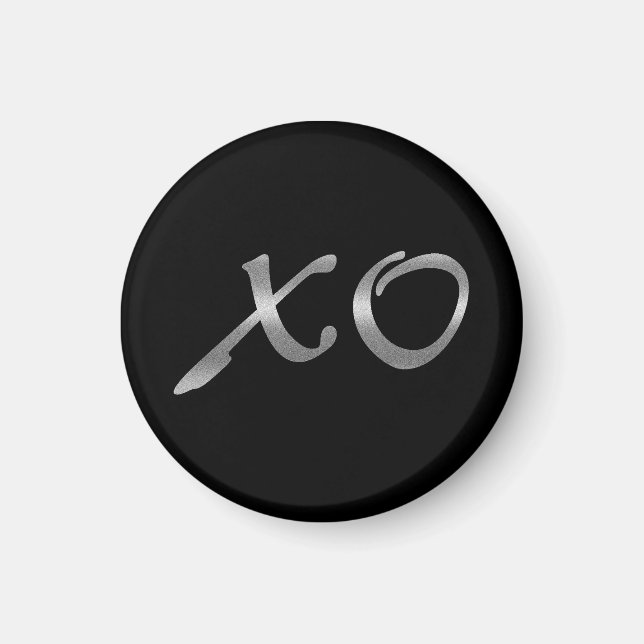 Aimant Les câlins et baisers en argent (Devant)