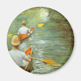 Aimant Les Canots, Périssoires de Gustave Caillebotte
