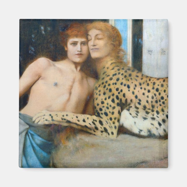 Aimant Les Caresses, Fernand Khnopff (Devant)