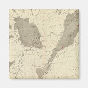 Aimant Les champs de charbon américains