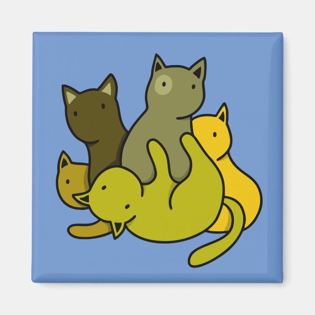 Aimant Les chatons d'olive (Devant)
