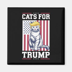 Aimant Les Chats Pour Trump 2024 Vote Président Donald Tr