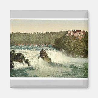 Aimant Les Chutes du Rhin, avec le Château de Laufen, Sc