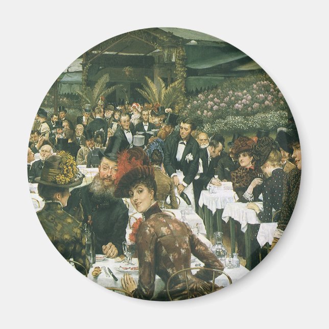 Aimant Les dames de l'artiste par James Tissot, Art Vinta (Devant)