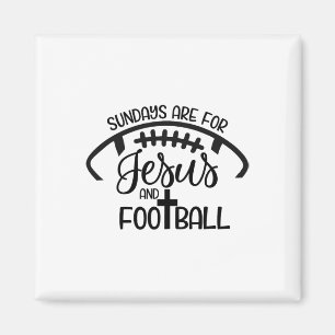 Aimant Les Dimanches Sont Pour Jésus Et Le Footll - Foi C