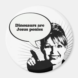 Aimant Les dinosaures sont des poneys de Jésus