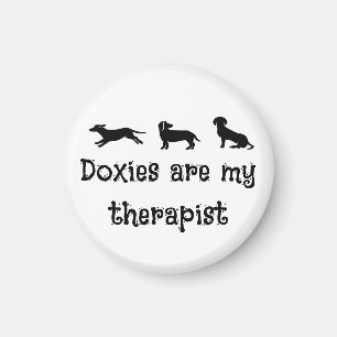 Aimant Les Doxies sont mon thérapeute Mignon Dachshund