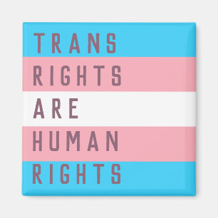 Aimant Les droits trans sont un drapeau transgenre des dr