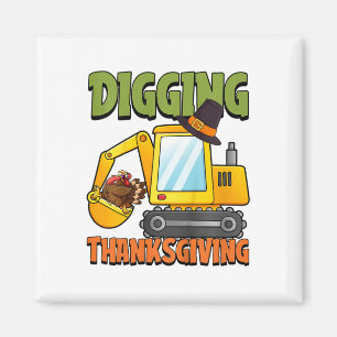 Aimant Les enfants creusent Thanksgiving Day Cool Excavat