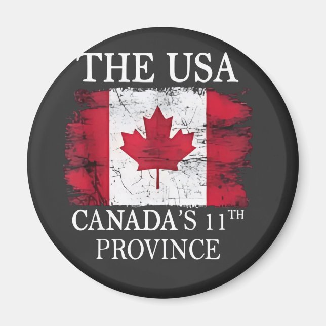 Aimant Les États-Unis, la 11e province du Canada Canada A (Devant)