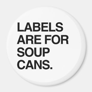 AIMANT LES ÉTIQUETTES SONT POUR DES BOÎTES DE SOUPE