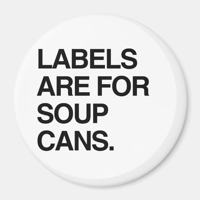 Aimant LES étiquettes SONT POUR LES CANNES À SOUPE (Devant)
