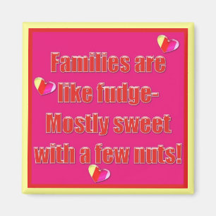 Aimant "Les familles sont des bouffées de vie -