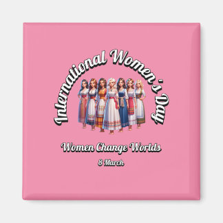 Aimant Les Femmes Changent Le Monde. Journée internationa