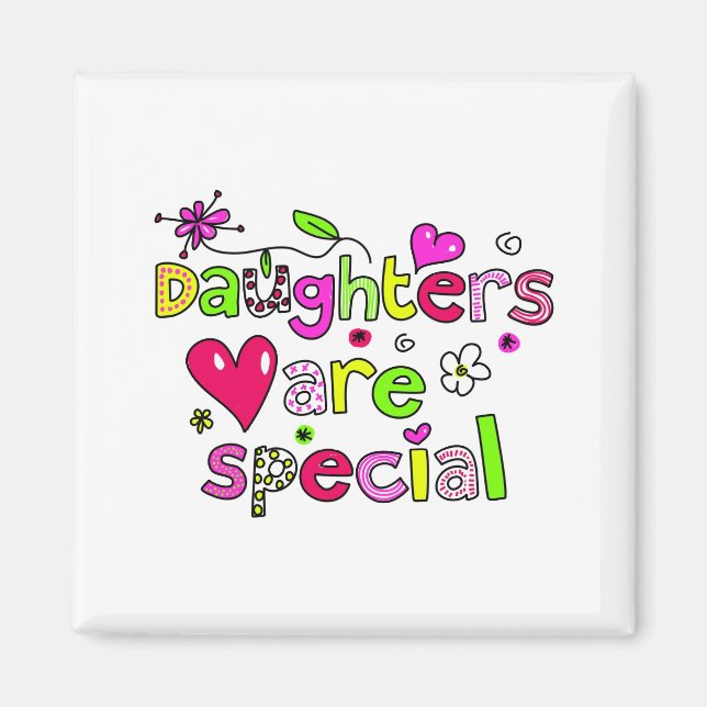 Aimant Les filles sont spéciales (Devant)