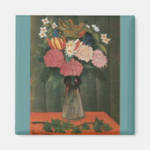 Aimant Les fleurs d'Henri Rousseau dans un vase (1909)